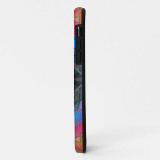 Mosaic Kaleidoscope Flower Rainbow Case-Mate iPhone Case (Achterkant/links)