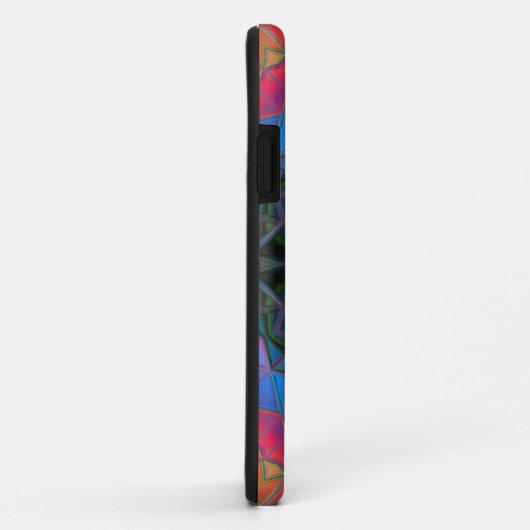Mosaic Kaleidoscope Flower Rainbow Case-Mate iPhone Case (Achterkant/rechts)