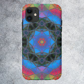 Mosaic Kaleidoscope Flower Rainbow Case-Mate iPhone Case