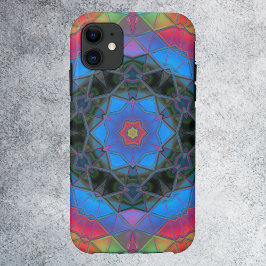 Mosaic Kaleidoscope Flower Rainbow Case-Mate iPhone Case