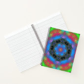 Mosaic Kaleidoscope Flower Rainbow Notitieboek (Binnen)