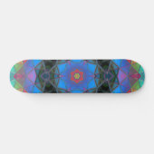 Mosaic Kaleidoscope Flower Rainbow Persoonlijk Skateboard (Horizontaal)