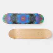 Mosaic Kaleidoscope Flower Rainbow Persoonlijk Skateboard (Horizontaal)