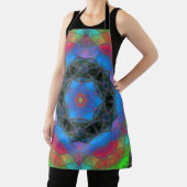 Mosaic Kaleidoscope Flower Rainbow Schort (Insitu)