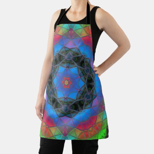 Mosaic Kaleidoscope Flower Rainbow Schort (Insitu)