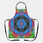 Mosaic Kaleidoscope Flower Rainbow Schort (Voorkant)