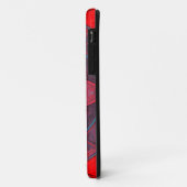 Mosaic Kaleidoscope Flower Red en Blue Case-Mate iPhone Case (Achterkant/links)