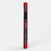 Mosaic Kaleidoscope Flower Red en Blue Case-Mate iPhone Case (Achterkant/rechts)