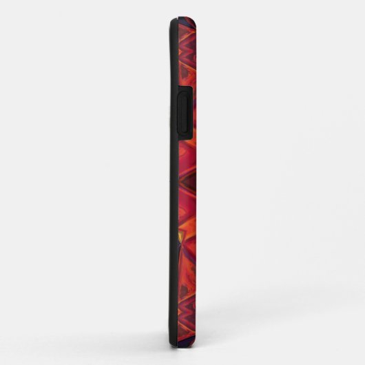 Mosaic Kaleidoscope Flower Red en Paars Case-Mate iPhone Case (Achterkant/rechts)