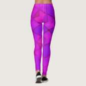 Mosaic Kaleidoscope Flower Roze Leggings (Achterkant)