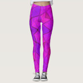 Mosaic Kaleidoscope Flower Roze Leggings (Voorkant)