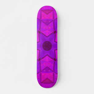 Mosaic Kaleidoscope Flower Roze Persoonlijk Skateboard