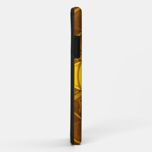 Mosaic Kaleidoscope Flower Yellow Case-Mate iPhone Case (Achterkant/rechts)