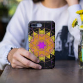 Mosaic Kaleidoscope - Oranje roze en zwart Case-Mate iPhone Case