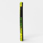 Mosaic Kaleidoscope Square Green and Yellow Case-Mate iPhone Case (Achterkant/links)