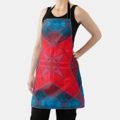 Mosaic Kaleidoscope Square Red en Blue Schort (Insitu)