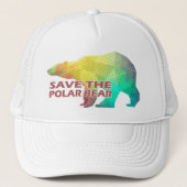 MOSAIC KLEUR POLAR BEER (BEWAART HET POLAIRE BEER) TRUCKER PET (Voorkant)