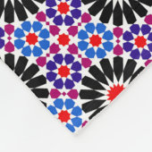 Mosaic Legacy: Andalusian Moroccan Zellige Art Fleece Deken (Hoek)