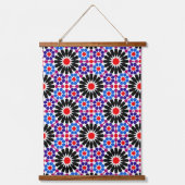 Mosaic Legacy: Andalusian Moroccan Zellige Art Hangend Wandkleed (Voorkant)