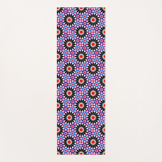 Mosaic Legacy: Andalusian Moroccan Zellige Art Yogamat (Voorkant)