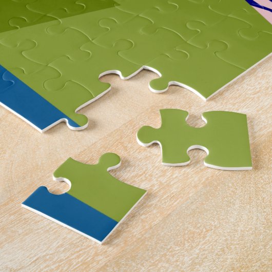 Mosaic Lion Legpuzzel (Zijkant)