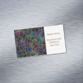 Mosaic Lora, meerkleurig Magnetisch Visitekaartje (Voorbeeld)