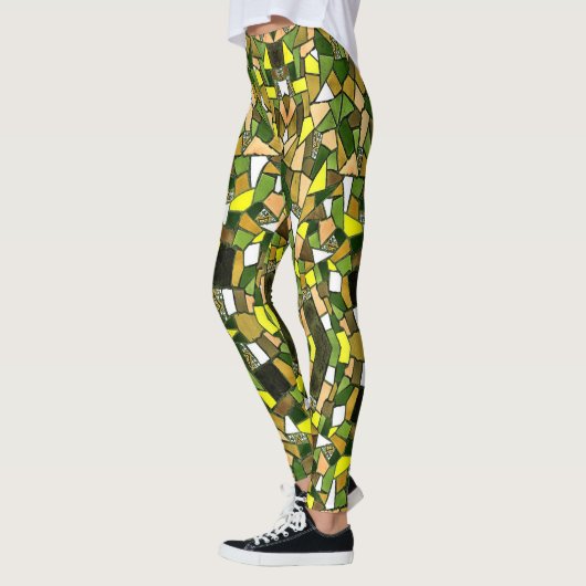 Mosaic Love - Power Yoga Leggings (Links)