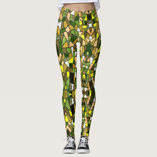 Mosaic Love - Power Yoga Leggings (Voorkant)