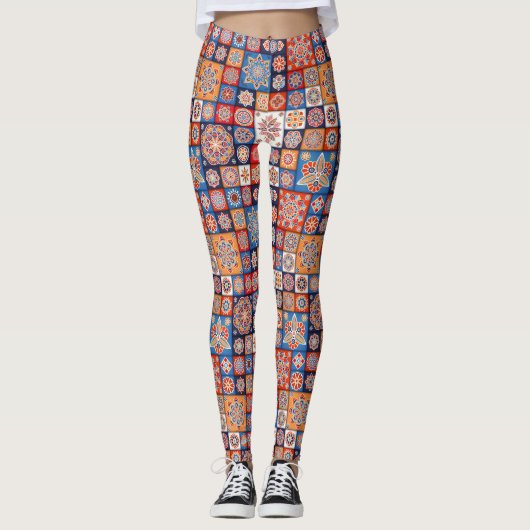 Mosaic Love - Power Yoga Leggings (Voorkant)