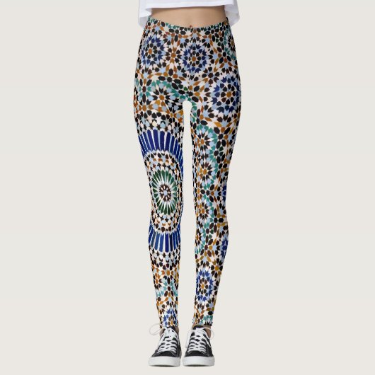 Mosaic Love - Power Yoga Leggings (Voorkant)