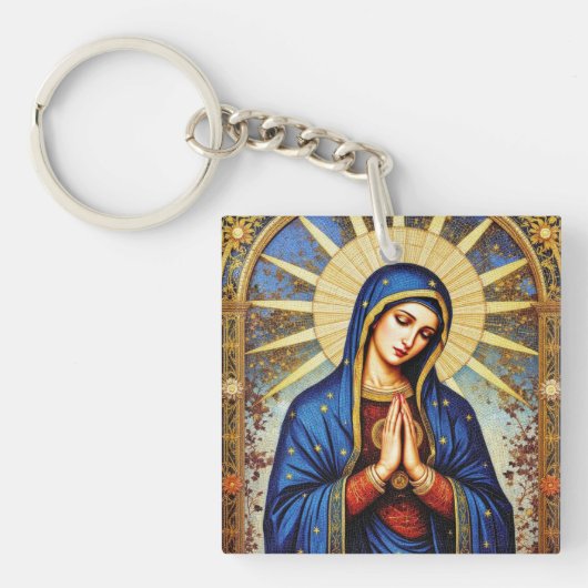 Mosaic Madonna Sleutelhanger (voorkant)