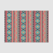 Mosaic Magic Tribal Stripe Patroon Tissuepapier (Voorkant)