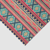 Mosaic Magic Tribal Stripe Patroon Tissuepapier (Detail)