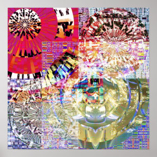 Mosaic Mandala 1.9 Poster