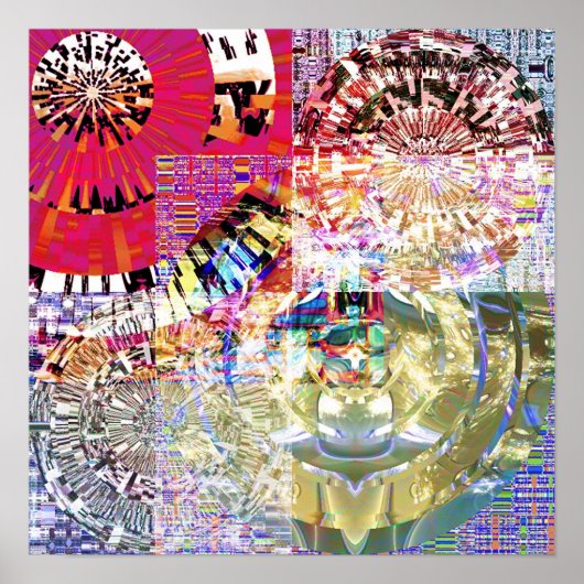 Mosaic Mandala 1.9 Poster (Voorkant)