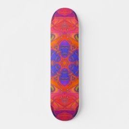 Mosaic Mandala Bloem Oranje Paars en Roze Persoonlijk Skateboard