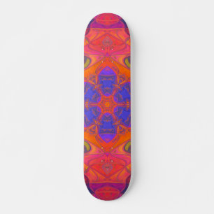 Mosaic Mandala Bloem Oranje Paars en Roze Persoonlijk Skateboard