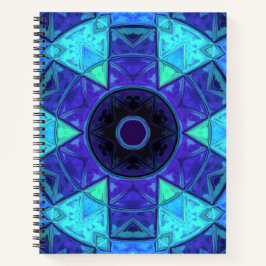 Mosaic Mandala Blue en Paars Notitieboek
