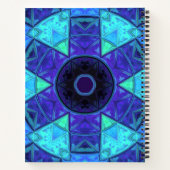 Mosaic Mandala Blue en Paars Notitieboek (Achterkant)