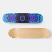 Mosaic Mandala Blue en Paars Persoonlijk Skateboard (Horizontaal)