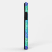 Mosaic Mandala Flower Blue en Green Case-Mate iPhone Case (Achterkant/rechts)