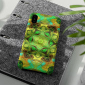 Mosaic Mandala Flower Green Blue en Yellow Case-Mate iPhone Case