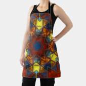 Mosaic Mandala Flower Red Yellow and Blue Schort (Insitu)