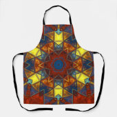 Mosaic Mandala Flower Red Yellow and Blue Schort (Voorkant)