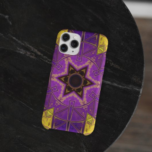 Mosaic Mandala Paars en geel Case-Mate iPhone Case