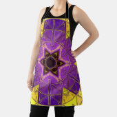 Mosaic Mandala Paars en geel Schort (Insitu)