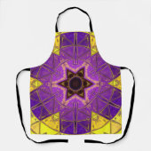 Mosaic Mandala Paars en geel Schort (Voorkant)