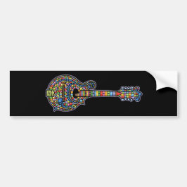 Mosaic Mandolin Bumpersticker