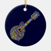 Mosaic Mandolin Keramisch Ornament (Voorkant)