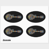 Mosaic Mandolin Ovale Sticker (Vel)